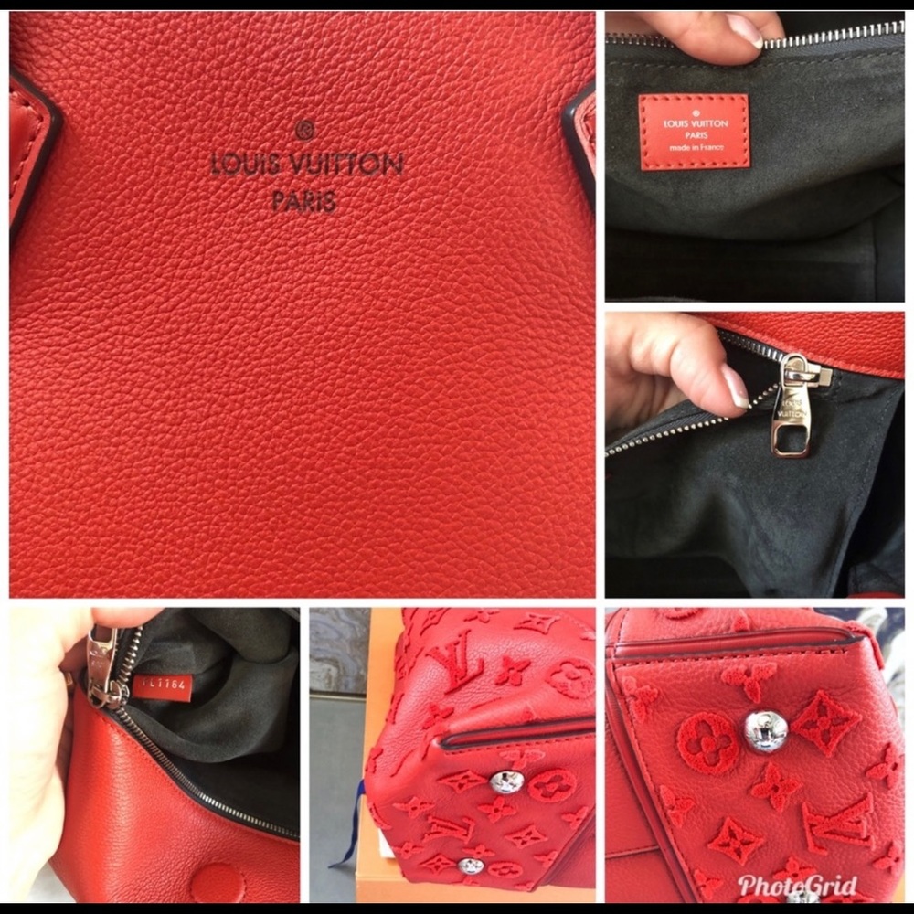 ❤️‍🔥 Gorgeous Louis Vuitton W PM Veau Cachemire Red Tote Bag ❤️‍🔥 - Picture 8 of 8